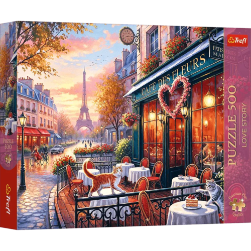 Puzzle 500 Miłość w Paryżu Premium Plus Quality 1