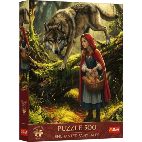 Puzzle 500 Czerwony Kapturek i Wilk Premium Plus Quality 1