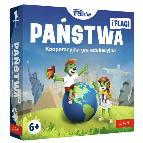 Gra edukacyjna Rodzina Treflików Państwa i flagi 1