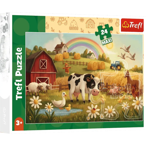 Puzzle 24 MAXI Krowa na farmie 1