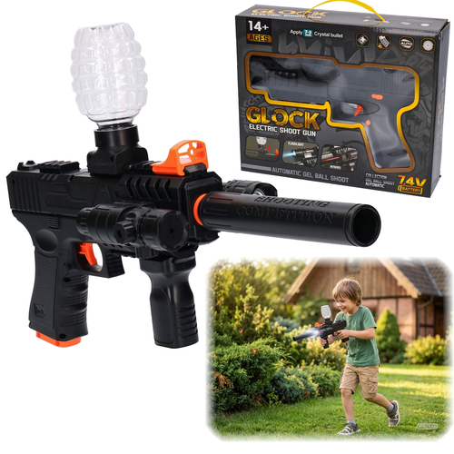 Pistolet na kulki żelowe akumulator, latarka, laser 1