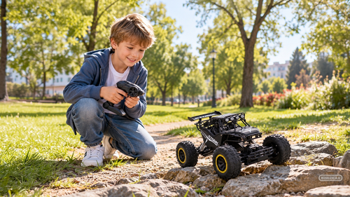 Auto zdalnie sterowane na radio RC buggy kolorowe światła 1