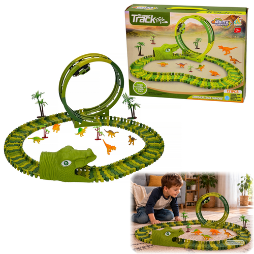 Tor wyścigowy Park Dinozaurów + auto 121el 1