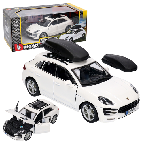 Auto PORSCHE MACAN model metalowy BURAGO 1:24 EUROTREK 1