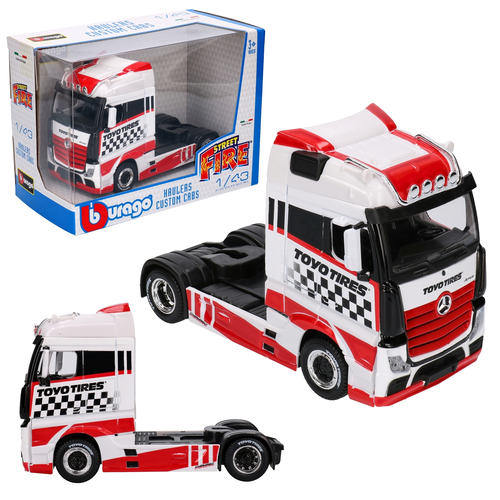 Auto TIR MERCEDES TOYO TIRES ciągnik siodłowy model metalowy 1:43 1