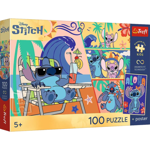 Puzzle 100 Lilo&Stitch Plażowe dni 1