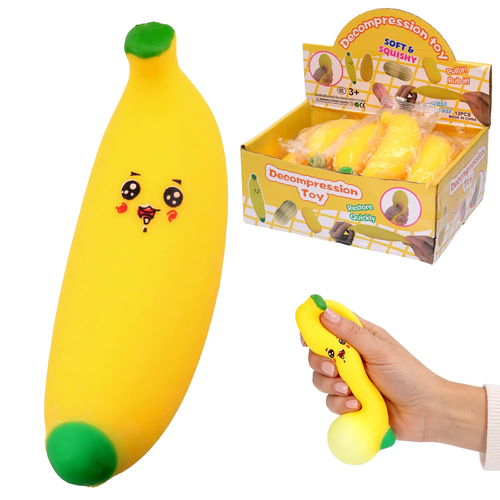 Gniotek Antystresowy BANAN SQUISHY 1szt 1