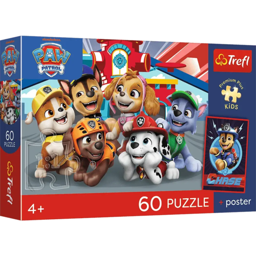 Puzzle 60 Psi Patrol Psie popołudnie + plakat 1