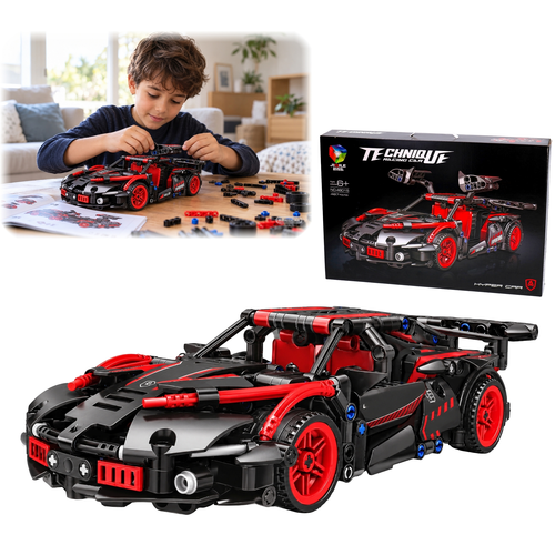 Klocki SAMOCHÓD SPORTOWY hyper car 487el JIQILE auto 48015 1