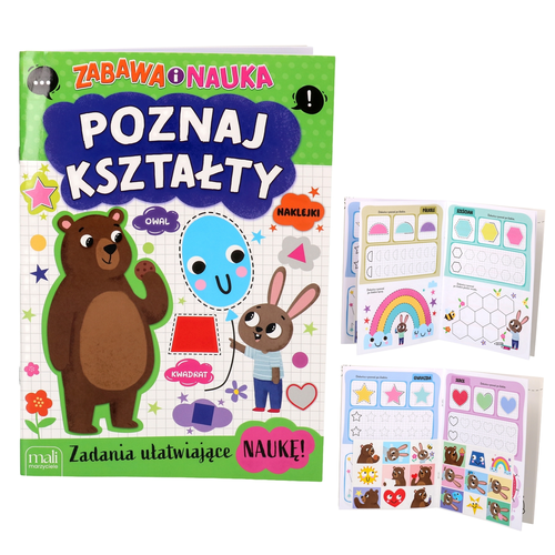 Książka POZNAJ KSZTAŁTY zeszyt zadań - zabawa i nauka 1