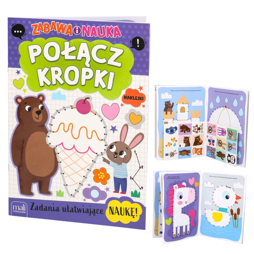 Książka POŁĄCZ KROPKI zeszyt zadań - zabawa i nauka 1