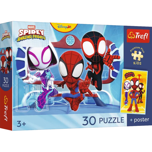 Puzzle 30 Spidey w akcji + plakat 1