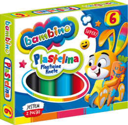 Plastelina BAMBINO 6 kolorów 1