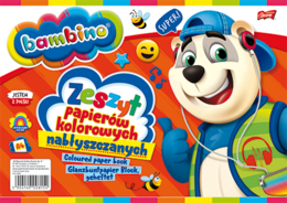 Zeszyt papierów kolorowych BAMBINO 1