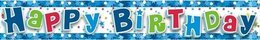 Baner HAPPY BIRTHDAY niebieski 1