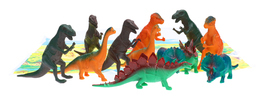 Figurki dinozaury zestaw z matą 1