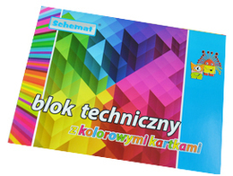 Blok techniczny 10k kolorowe kartki 1