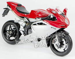 Markowy motocykl MV AGUSTA F4 model metalowy WELLY 1