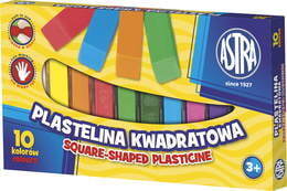 Plastelina kwadratowa 10 kolorów ASTRA 1
