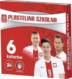 Plastelina szkolna  POLSKA 6 kolorów 1