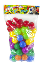 PIŁKI BASENOWE MIX KOLORÓW - 80szt 1