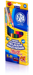 KREDKI OŁÓWKOWE dwustronne ASTRA 1