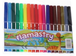 Flamastry zestaw 18 kolorów 1