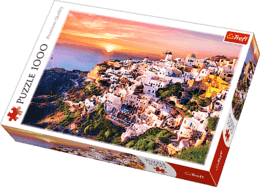 Puzzle 1000 Zachód słońca nad Santorini 1