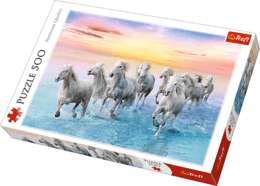 Puzzle 500 Białe konie w galopie 1