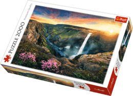 Puzzle 2000 Wodospad Haifoss, Islandia 1