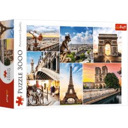 Puzzle 3000 Magia Paryża - kolaż 1