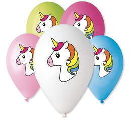 Balony JEDNOROŻEC 5szt 1