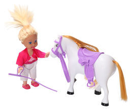 Mini lalka z konikiem 1