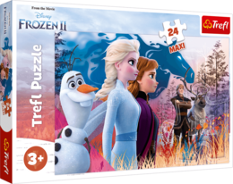 Puzzle 24 MAXI Magiczna wyprawa FROZEN 1