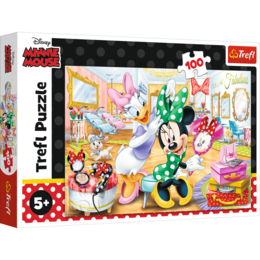Puzzle 100 Minnie w salonie kosmetycznym 1