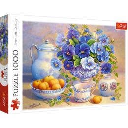 Puzzle 1000 Niebieski bukiet 1