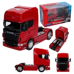 Auto Tir Scania V8 R370 ciągnik siodłowy model metalowy WELLY 1